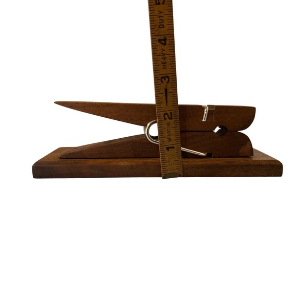 Wood Desk Paper Bill Paper Clip With IMPORTANT Plaque Handmade - Picture 6 of 7